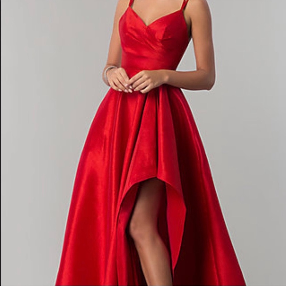 Alyce Paris Red Satin Gown NWT